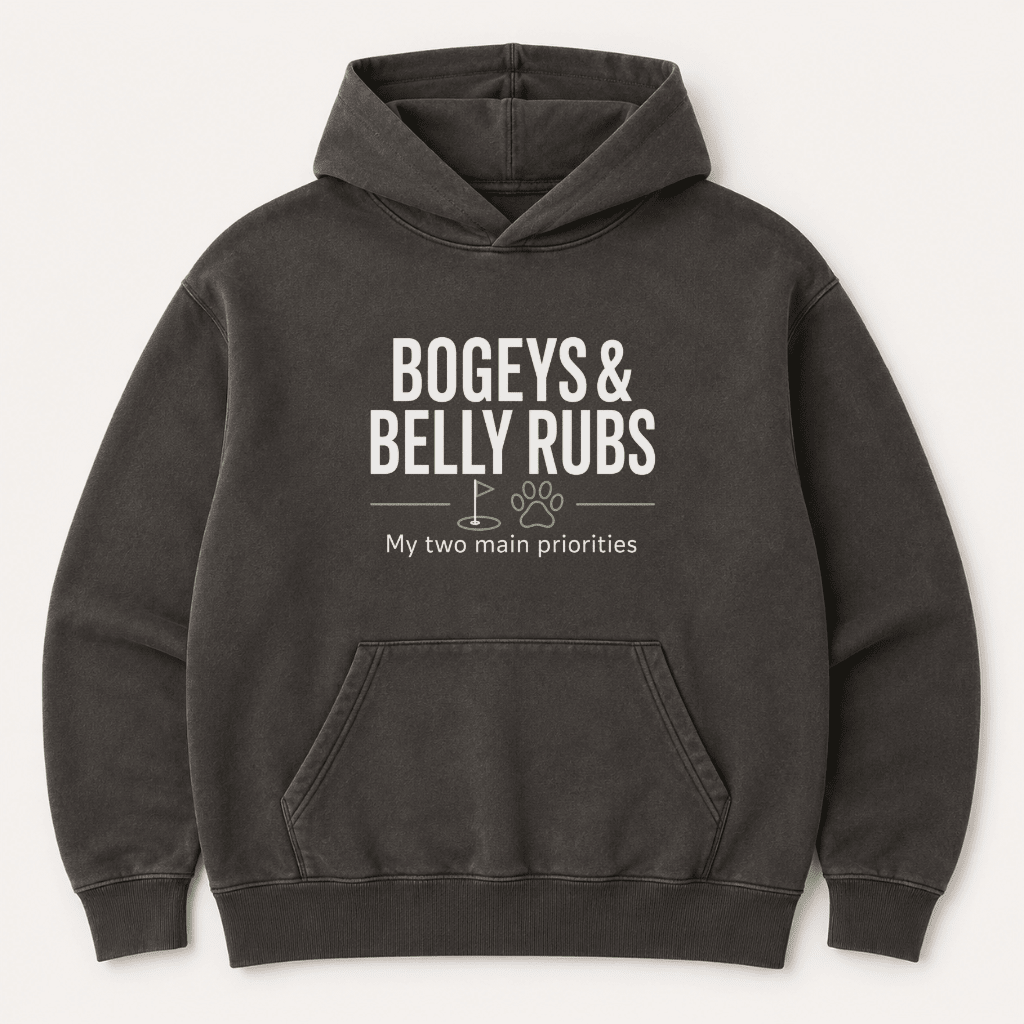 Bogeys and Belly Rubs Human Hoodie - FluffnCoblackxshuman only