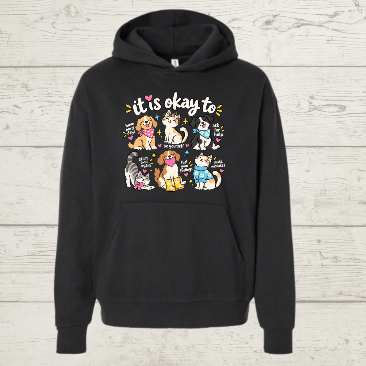 It's Okay Not to Have It All Together Human Hoodie - FluffnCoSandstonexssoft