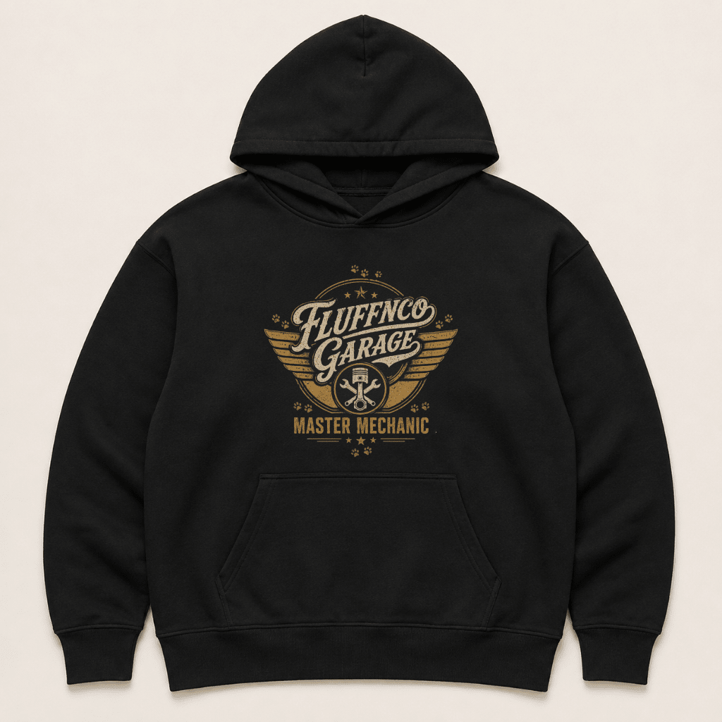 Master Mechanic Human Hoodie - FluffnCoblackxshuman only