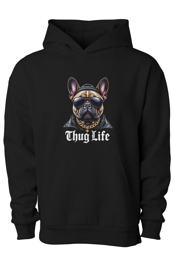 Thug Life Matching Dog & Owner Hoodie Set - FluffnCoBlackxsSmatchingset