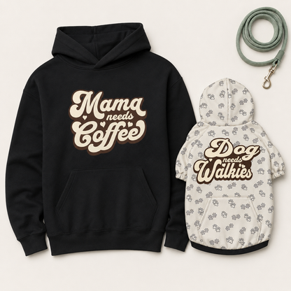 Mama Needs Coffee Human Hoodie