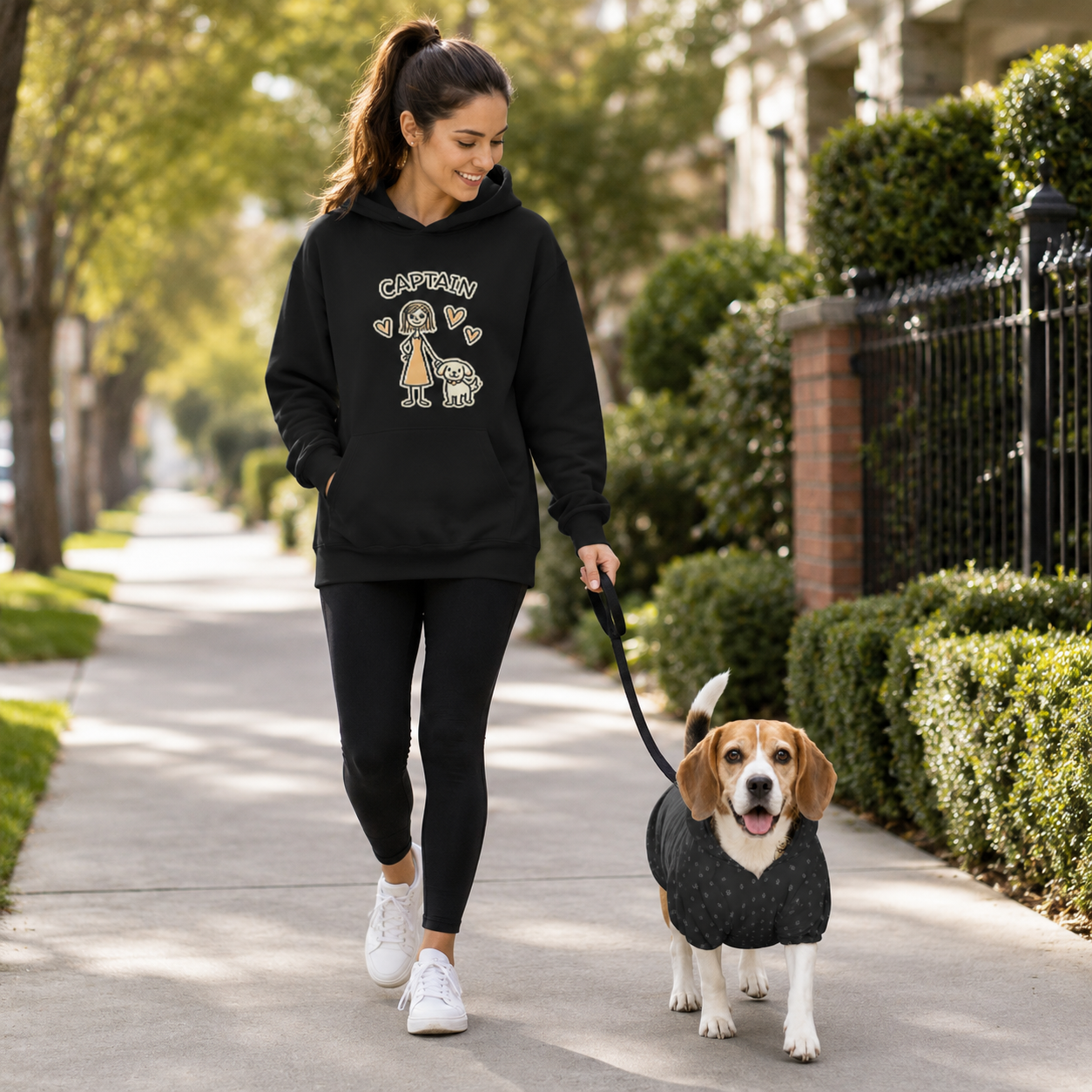 Captain & Co-captain Pet and Owner Hoodie Set