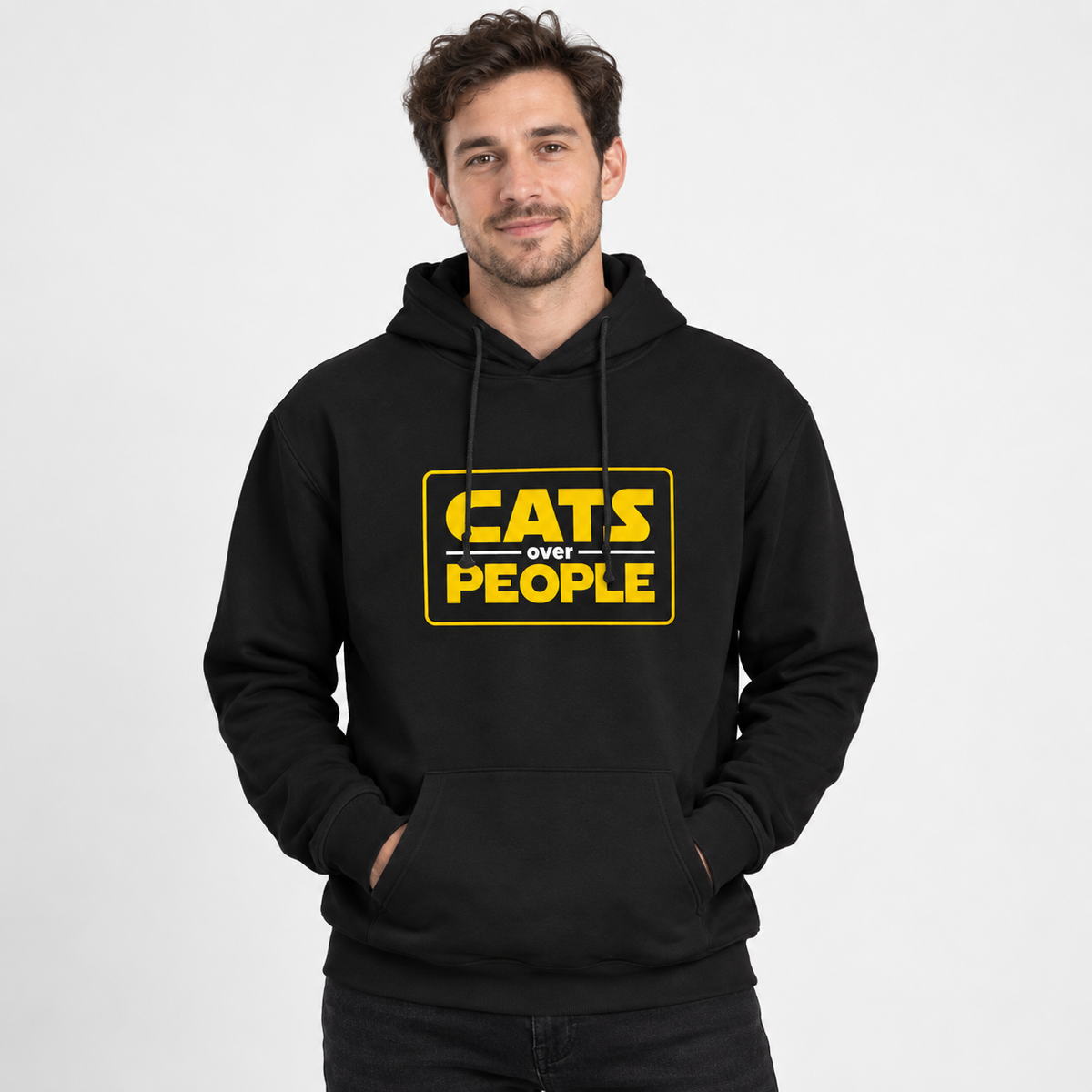 Cats Over People Human Hoodie