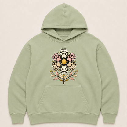 Paws in Bloom Human Hoodie