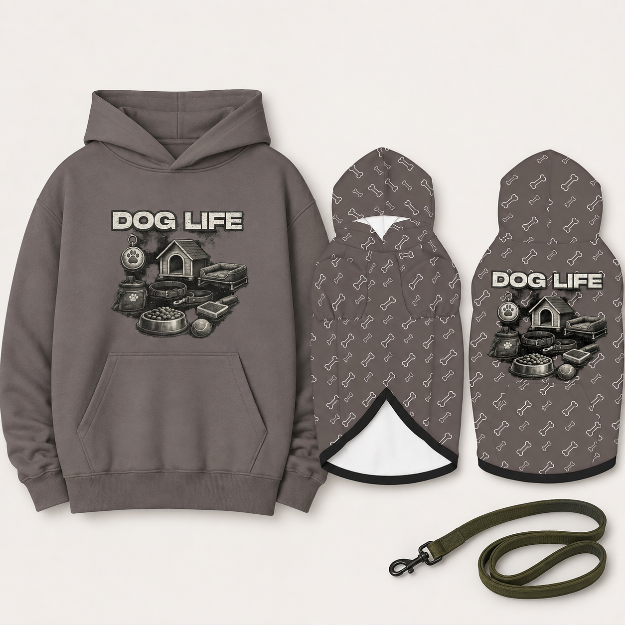 Dog Life Pet & Owner Hoodie Set