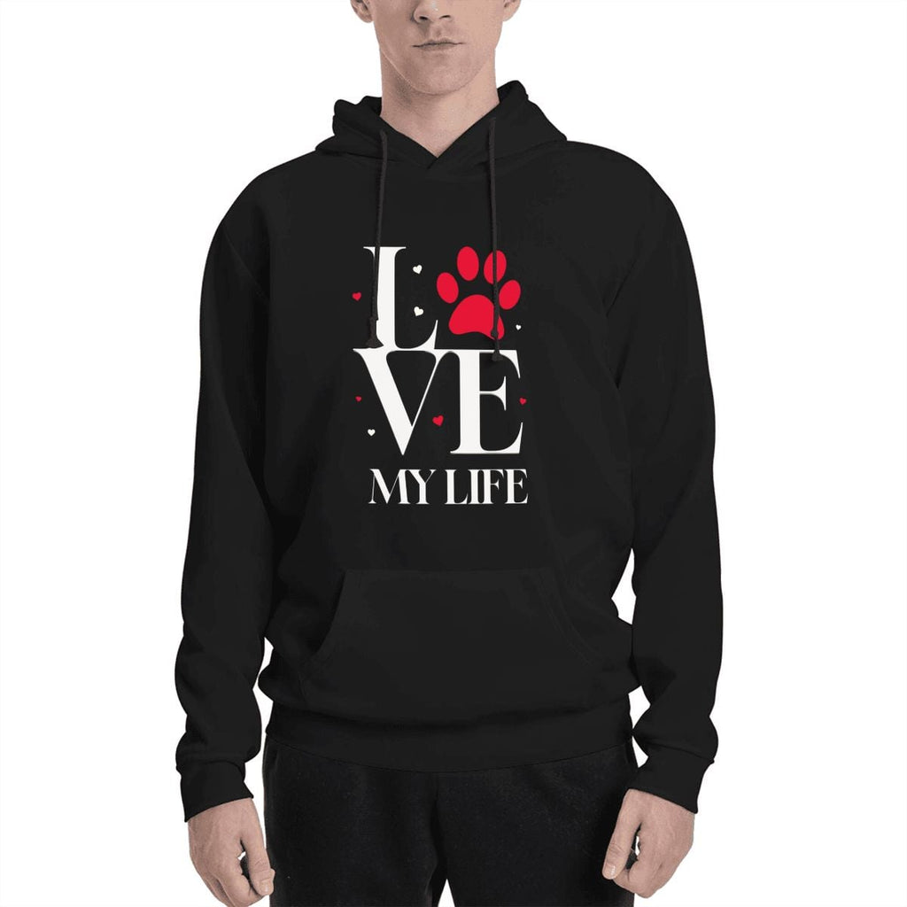 Human wearing I Love My Life Pet and Owner Set Front View