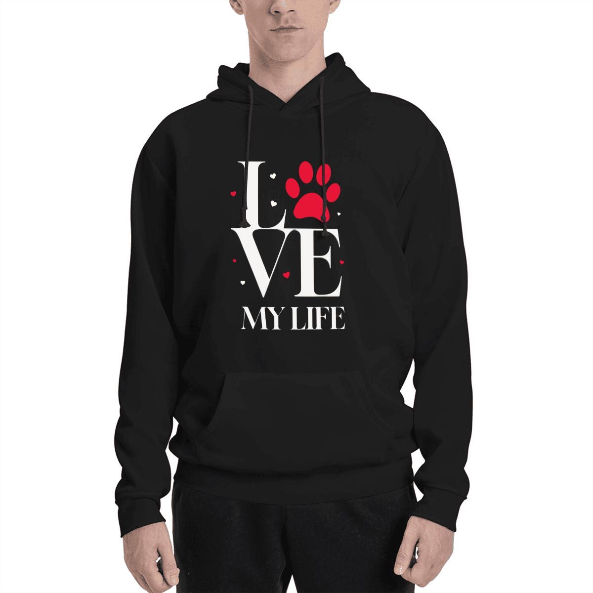 Human wearing  I Love My Life Pet and Owner Set  back view