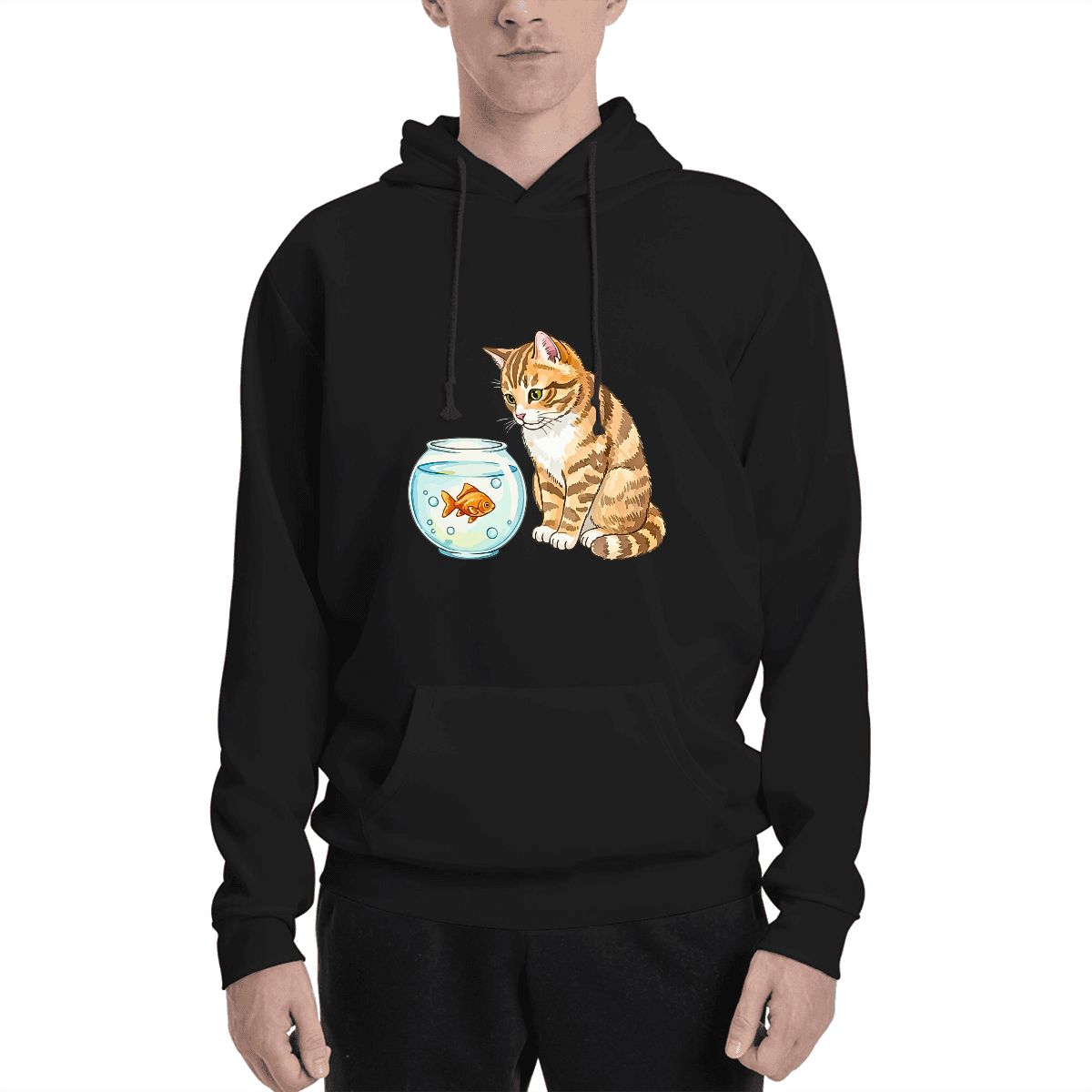 Human wearing Cat and Goldfish Pet and Owner Set Front View