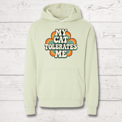 My Cat Tolerates Me Human Hoodie