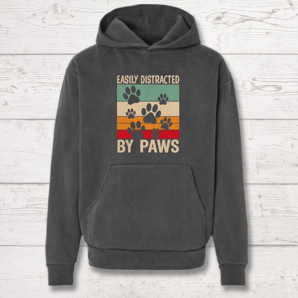 Easily Distracted by Paws Human Hoodie