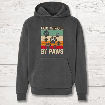 Easily Distracted by Paws Human Hoodie