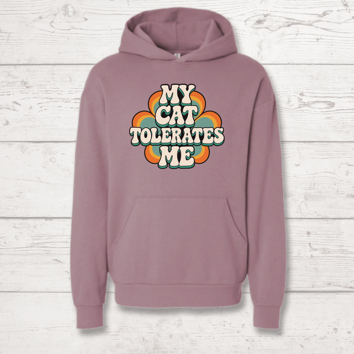 My Cat Tolerates Me Human Hoodie