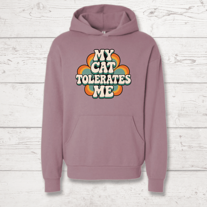 My Cat Tolerates Me Human Hoodie