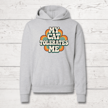 My Cat Tolerates Me Human Hoodie
