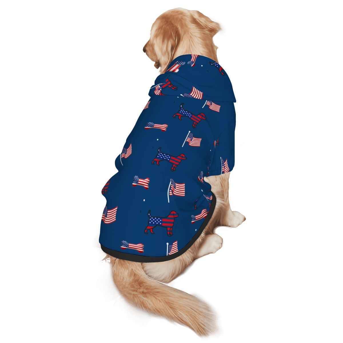 Pet Only US Themed All Over Print Hoodie