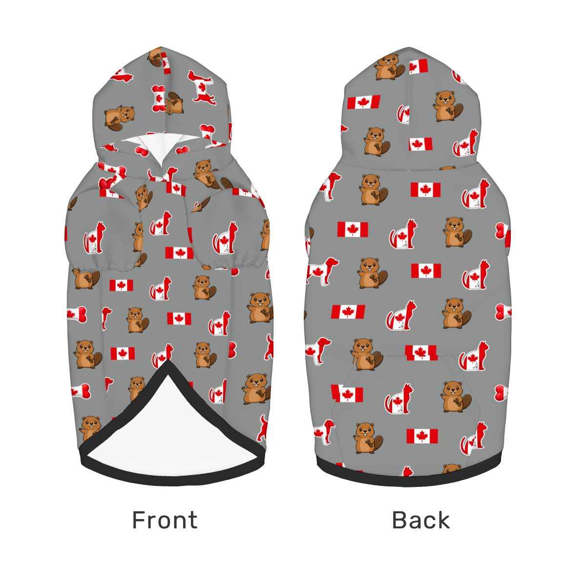 Canada Themed Matching Hoodies for Pet and Owner Set