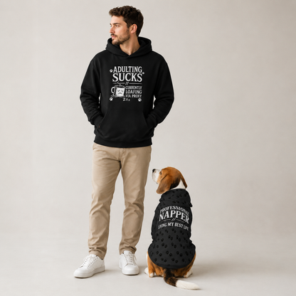 Adulting Sucks Human Hoodie