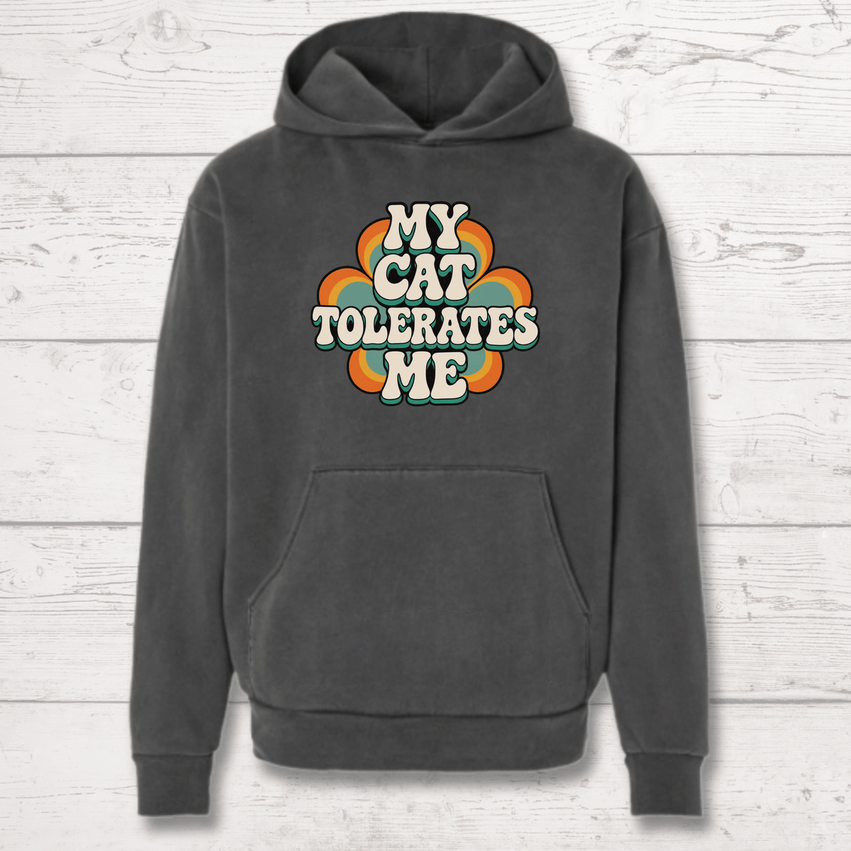 My Cat Tolerates Me Human Hoodie