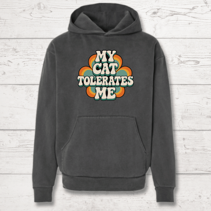 My Cat Tolerates Me Human Hoodie
