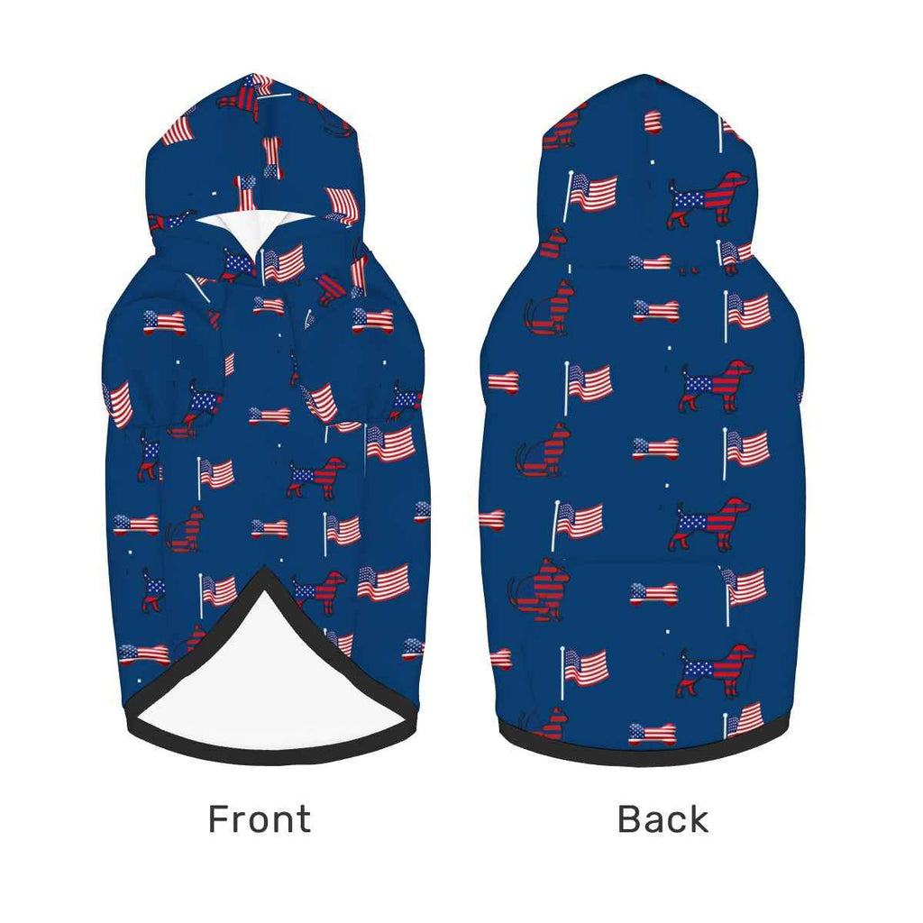 US Themed Matching Hoodies for Pet and Owner Set