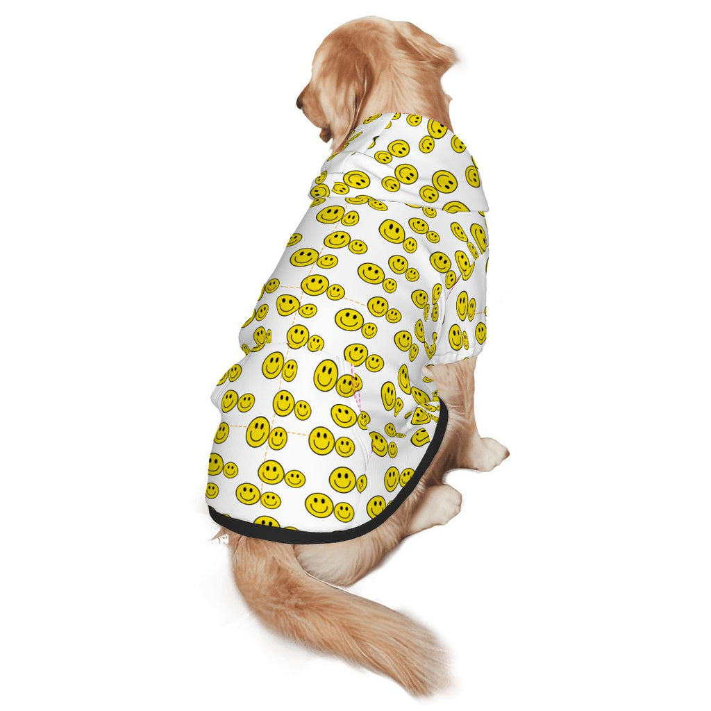 Dog wearing Pet Hoodie Have a Woof Day pet hoodie Back View