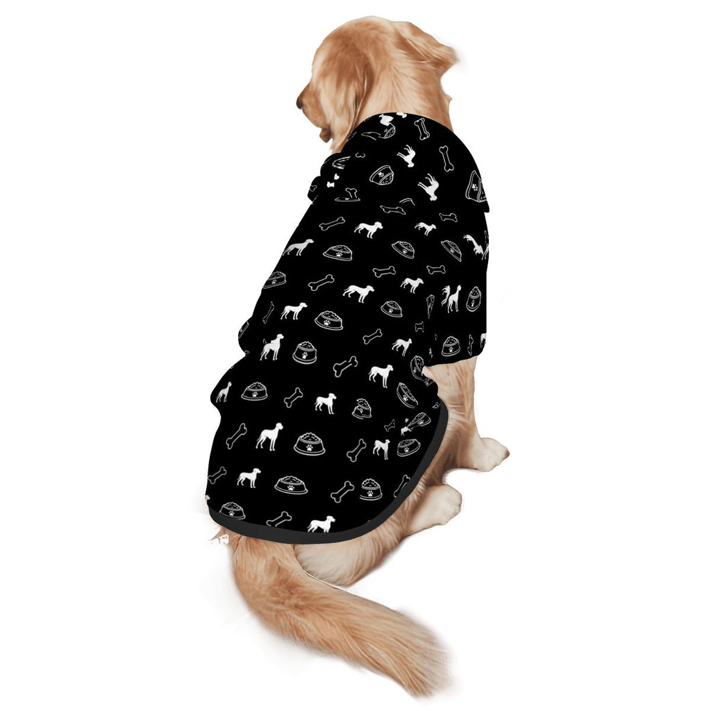 Dog wearing Pet Hoodie  Great Danes Are My Spirit Animal Pet-Only Add-On for Dogs pet hoodie back view