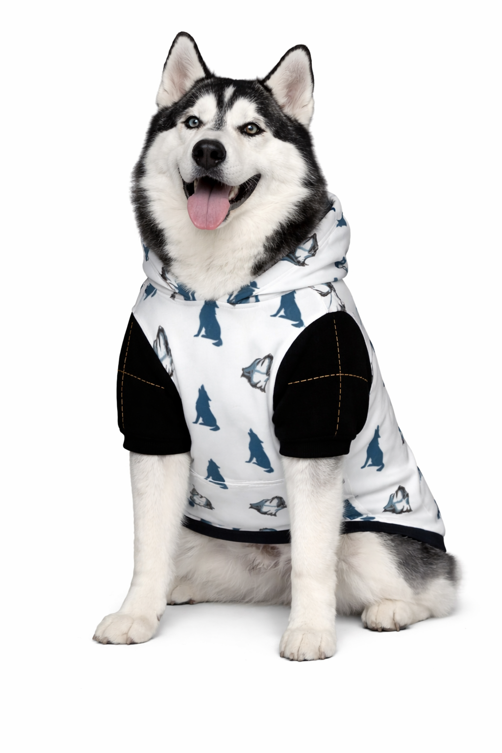 Dog wearing Husky Drama  Back View