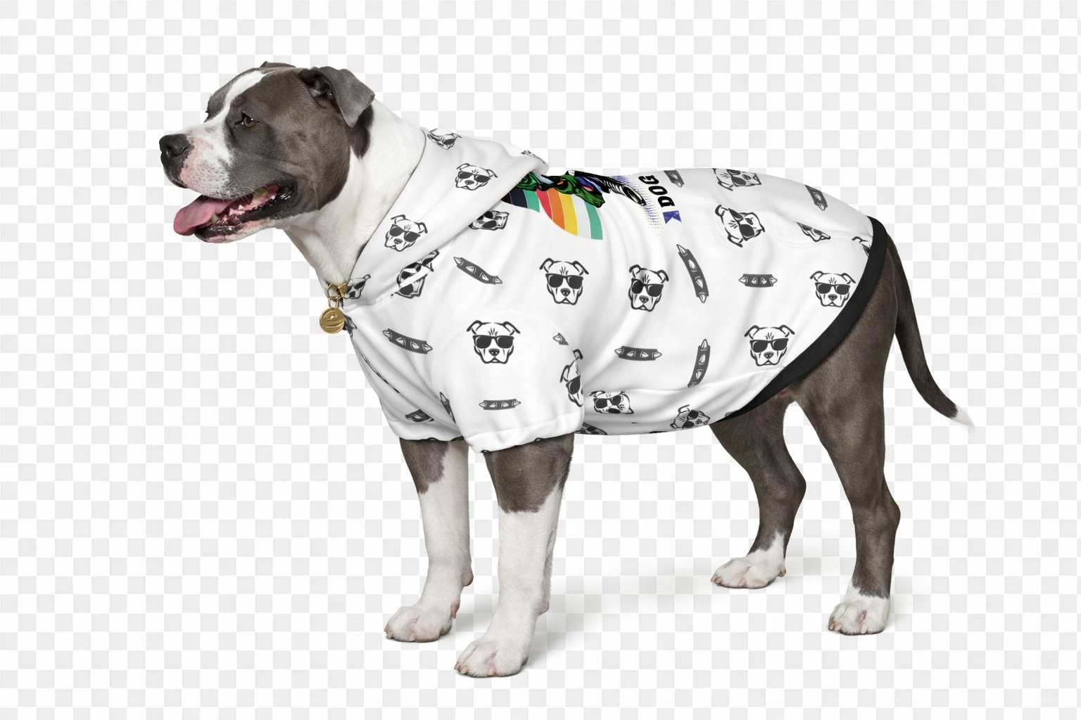 Dog wearing Best Pitbull Back View