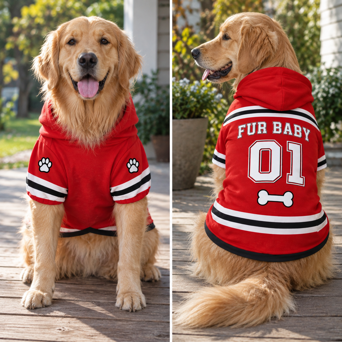 Fur Baby Player Pet Hoodie