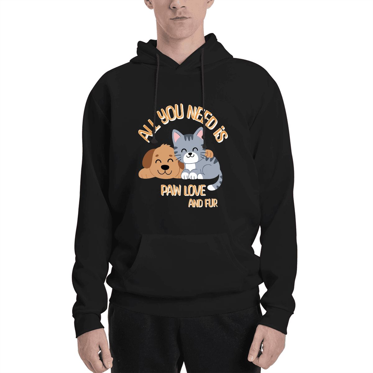 Human wearing Paw Love Pet and Owner Set Front View