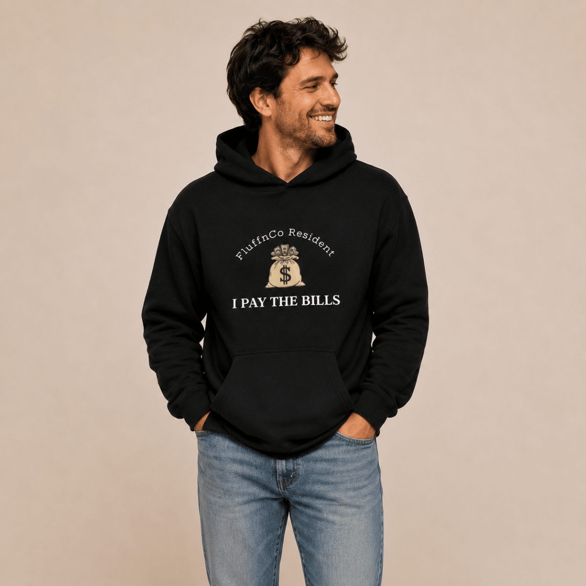 Add on Human Hoodie - I pay the bills - FluffnCoBlue Magicxs