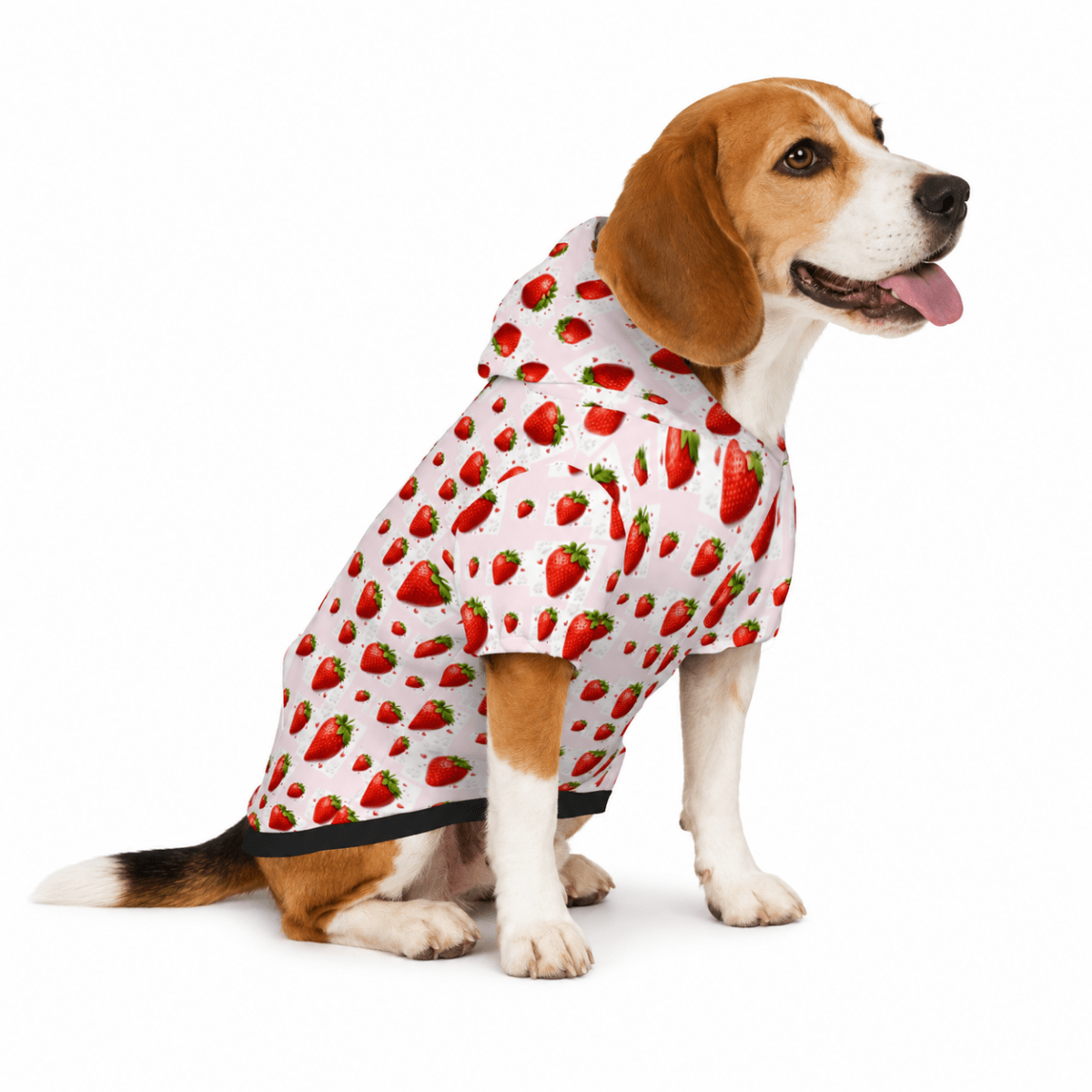 Add on Pet Hoodie - Strawberry - FluffnCoScats