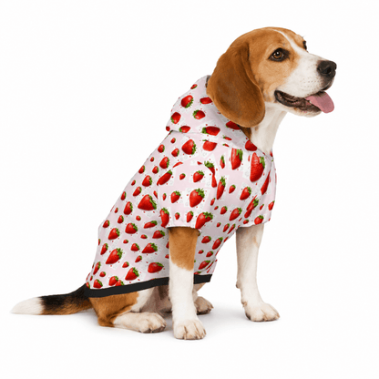 Add on Pet Hoodie - Strawberry - FluffnCoScats