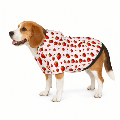 Add on Pet Hoodie - Strawberry - FluffnCoScats