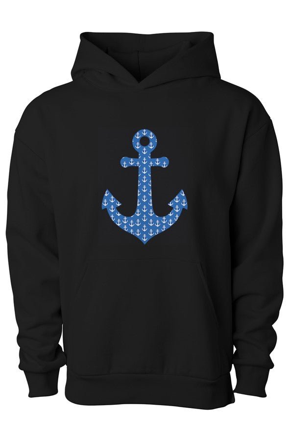 Anchor Matching Dog & Owner Hoodie Set - FluffnCoblackxsSmatchingset