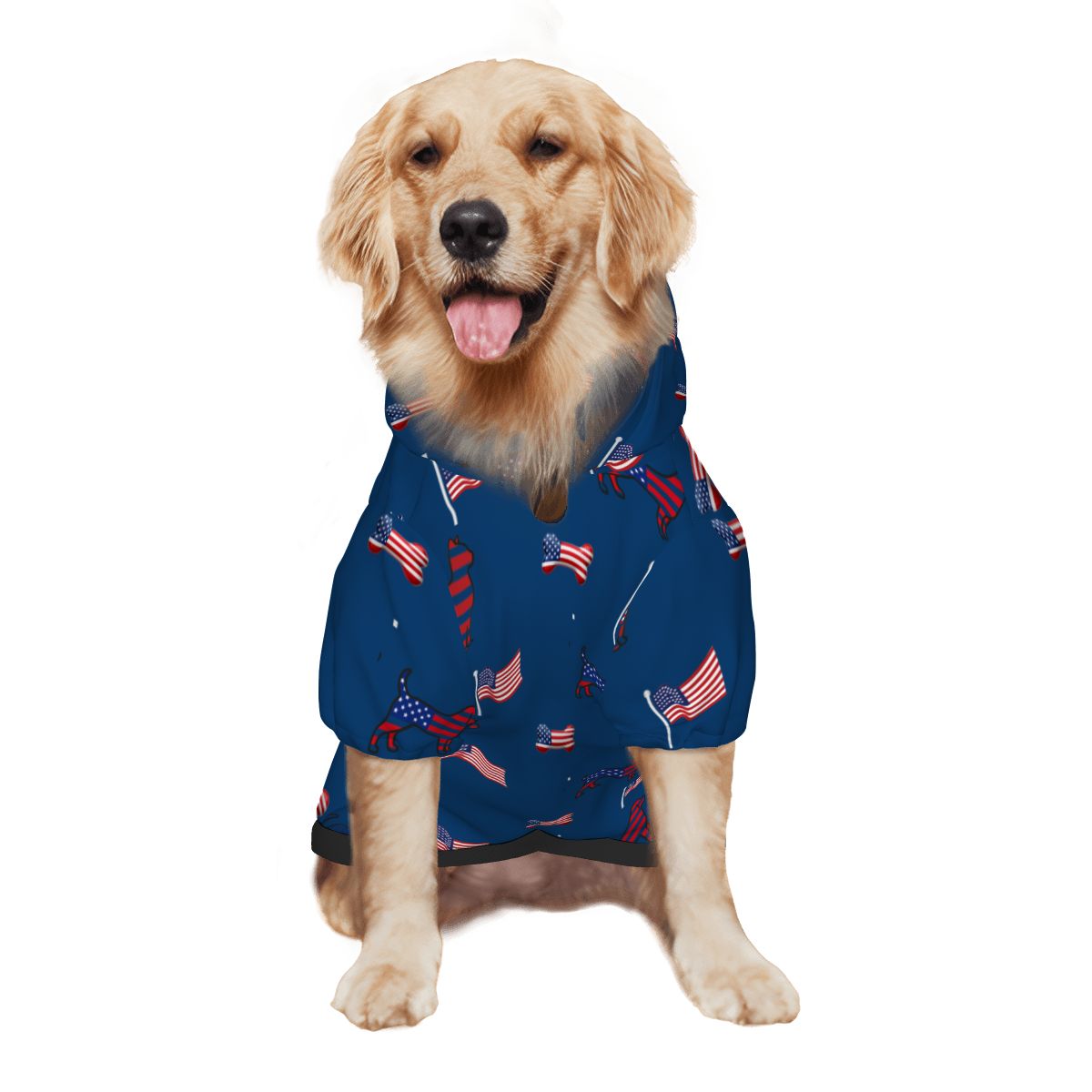 US Themed Matching Hoodies for Pet and Owner Set