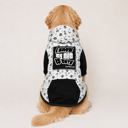 My Dog Thinks I'm Cute Pet Hoodie - FluffnCoSmatchingset