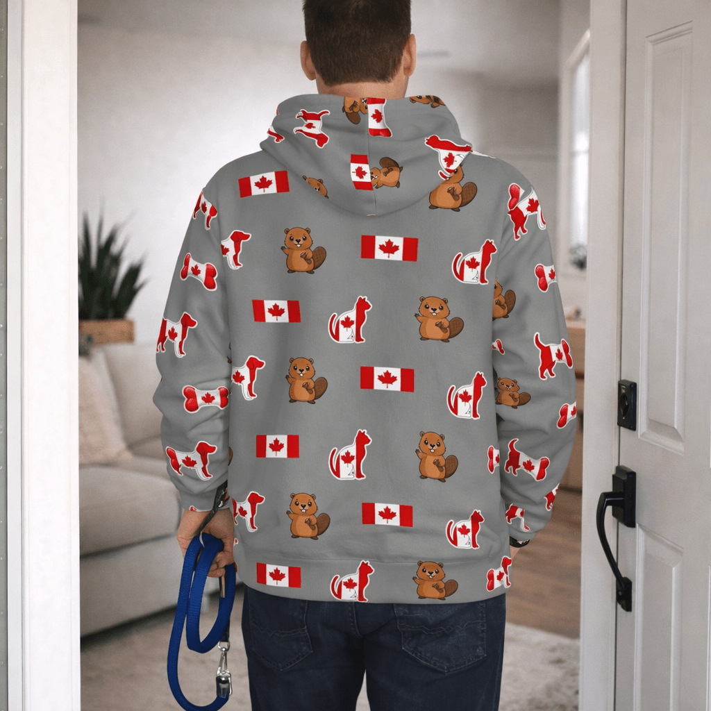 Canada Themed All Over Print Pet and Human Hoodie Set - FluffnCoSSAOPmatching