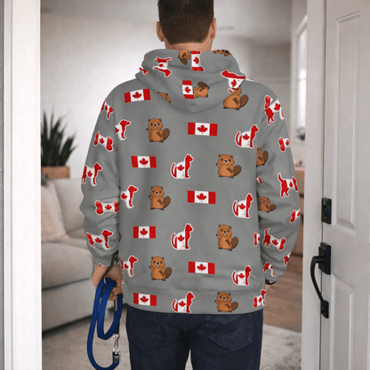 Canada Themed All Over Print Pet and Human Hoodie Set - FluffnCoSSAOPmatching