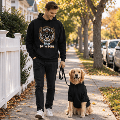 Bad to the Bone Human Hoodie - FluffnCoSandstonexsAddonhuman only
