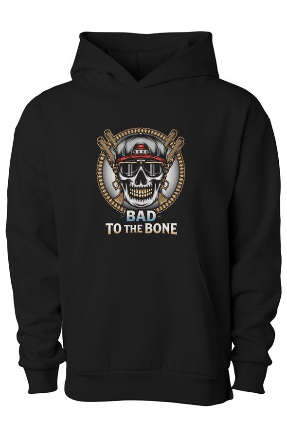 Bad to the Bone Matching Dog & Owner Hoodie Set - FluffnCoBlackxsSmatchingset