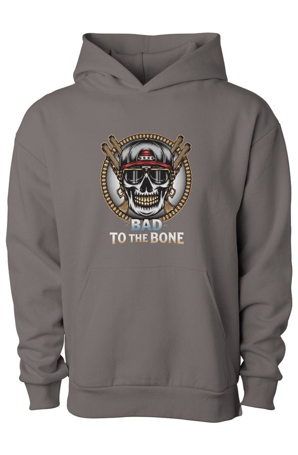 Bad to the Bone Matching Dog & Owner Hoodie Set - FluffnCoPigment BlackxsSmatchingset