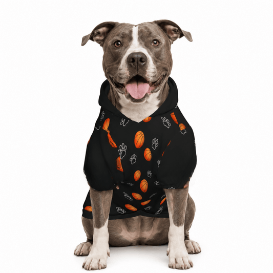 Basketball Head Coach & Mascot Pet and Owner Hoodie Set - FluffnCoPigment BlackxsS