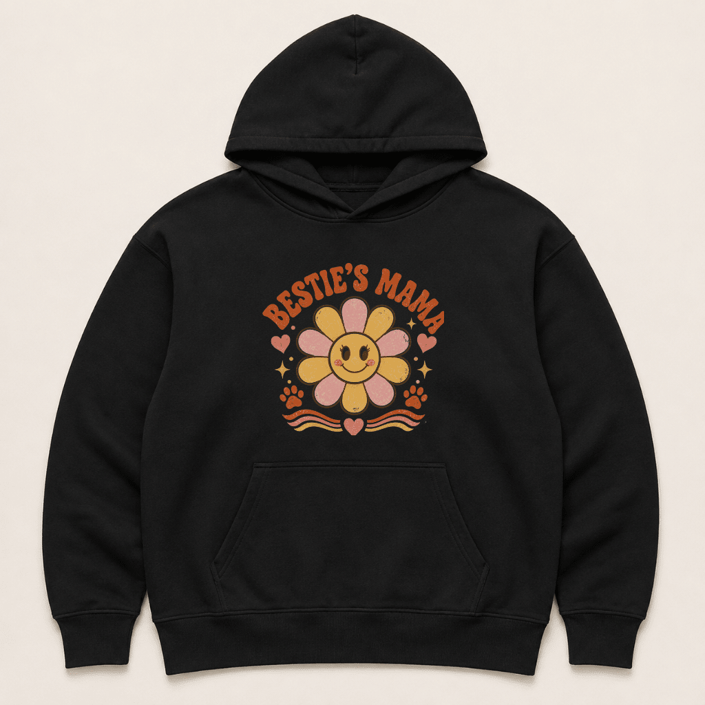 Bestie's Mama Human Hoodie - FluffnCoIvoryxshuman only