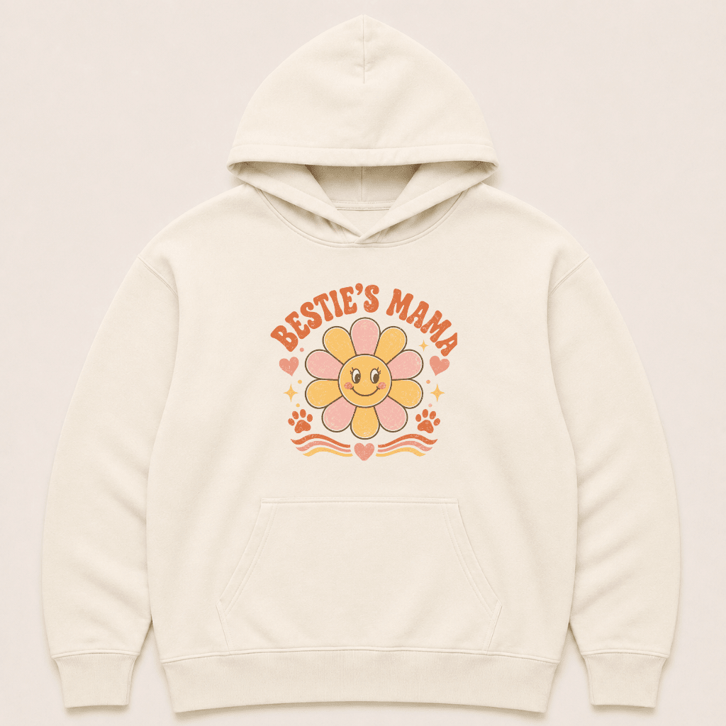 Bestie's Mama Human Hoodie - FluffnCoIvoryxshuman only