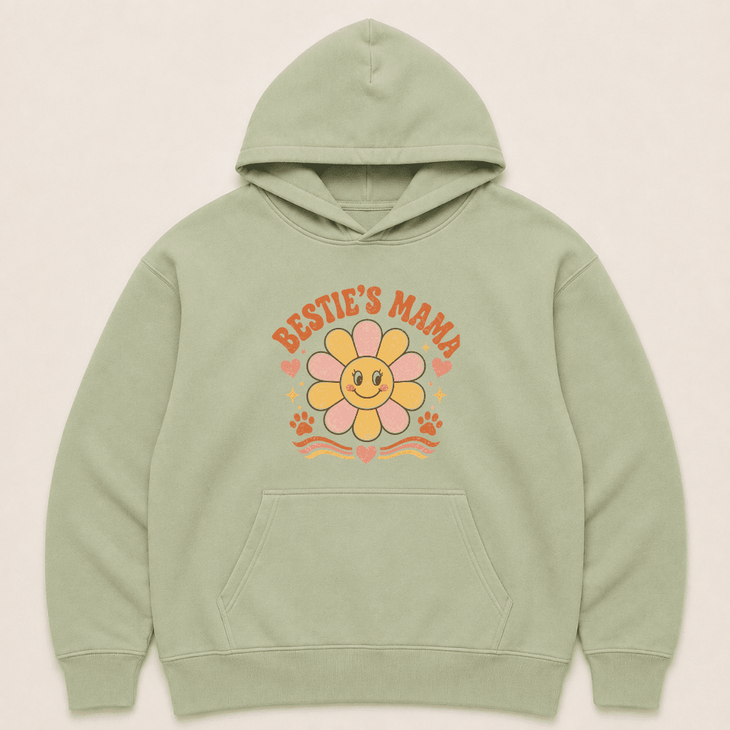 Bestie's Mama Human Hoodie - FluffnCoIvoryxshuman only