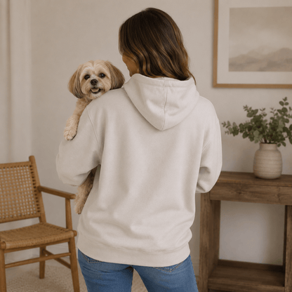 Bestie's Mama & Mama's Bestie Matching Dog & Owner Hoodie Set - FluffnCoIvoryxsS