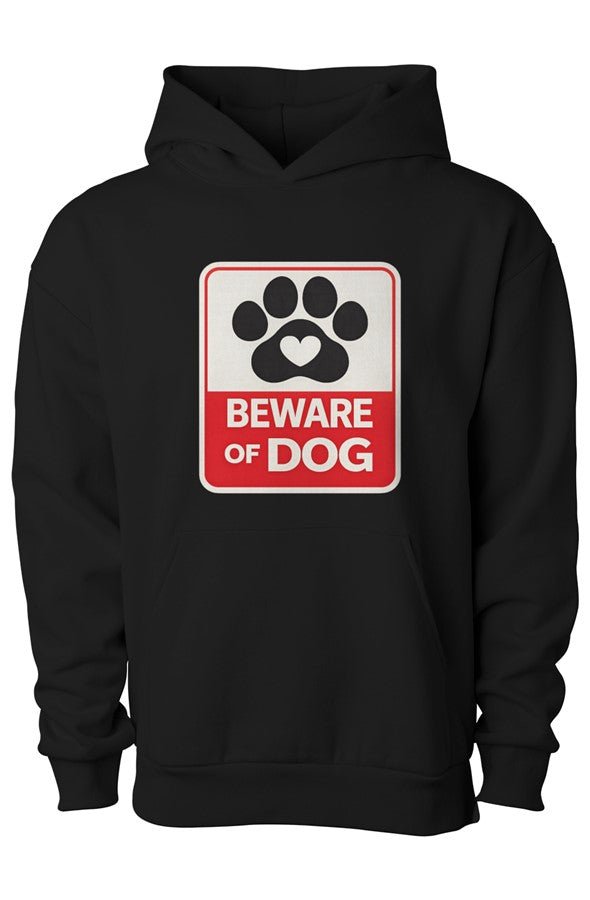 Beware of Dog Matching Dog & Owner Hoodie Set - FluffnCoBlackxsSmatchingset