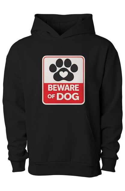 Beware of Dog Matching Dog & Owner Hoodie Set - FluffnCoBlackxsSmatchingset