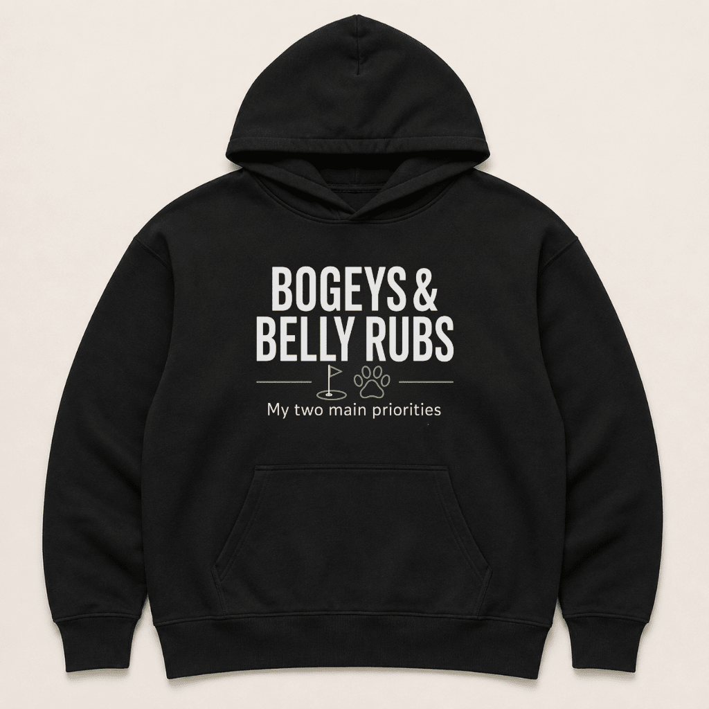 Bogeys and Belly Rubs Human Hoodie - FluffnCoblackxshuman only
